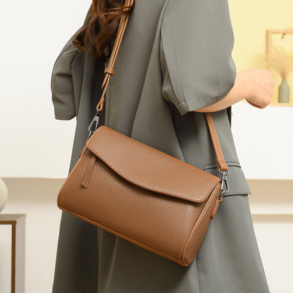 Sac Bandoulière en Cuir Véritable, Style Urbain Simple