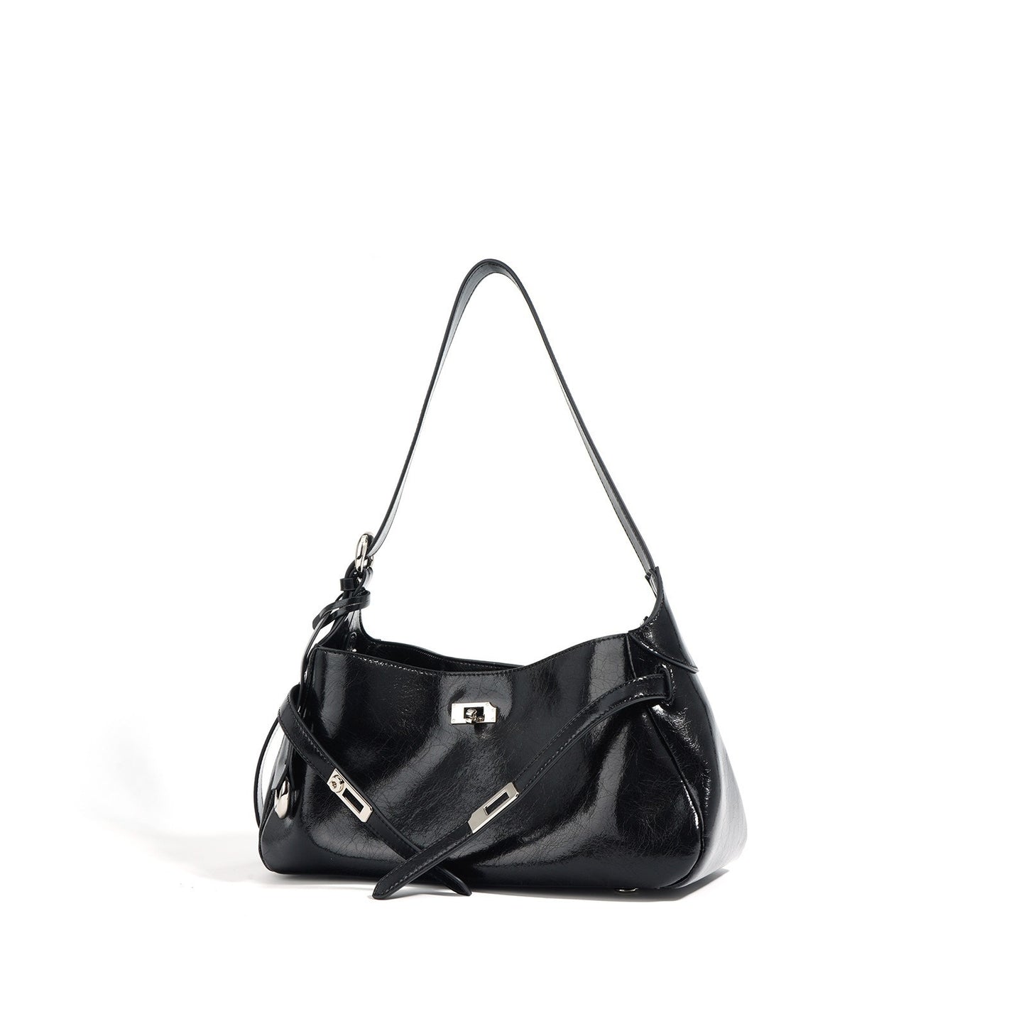 Sac crossbody marron fermeture verrou