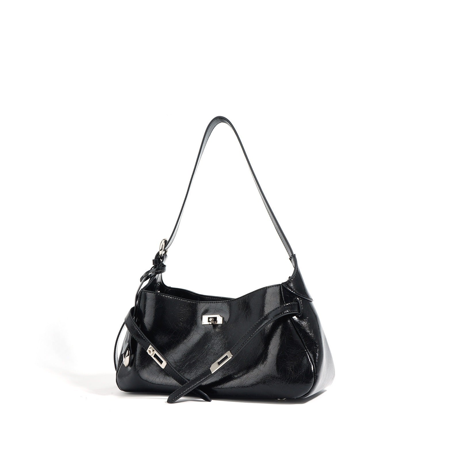 Sac crossbody marron fermeture verrou