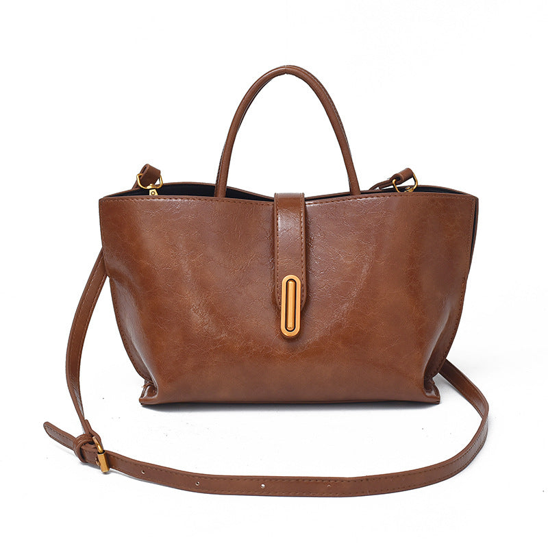 Sac seau PU ciré rose haricot Gwendoline Vogalia Paris
