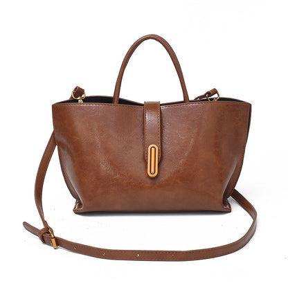 Sac seau PU ciré rose haricot Gwendoline Vogalia Paris