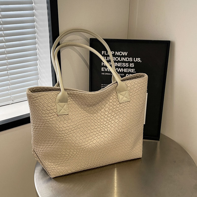 Sac tressé kaki épaule