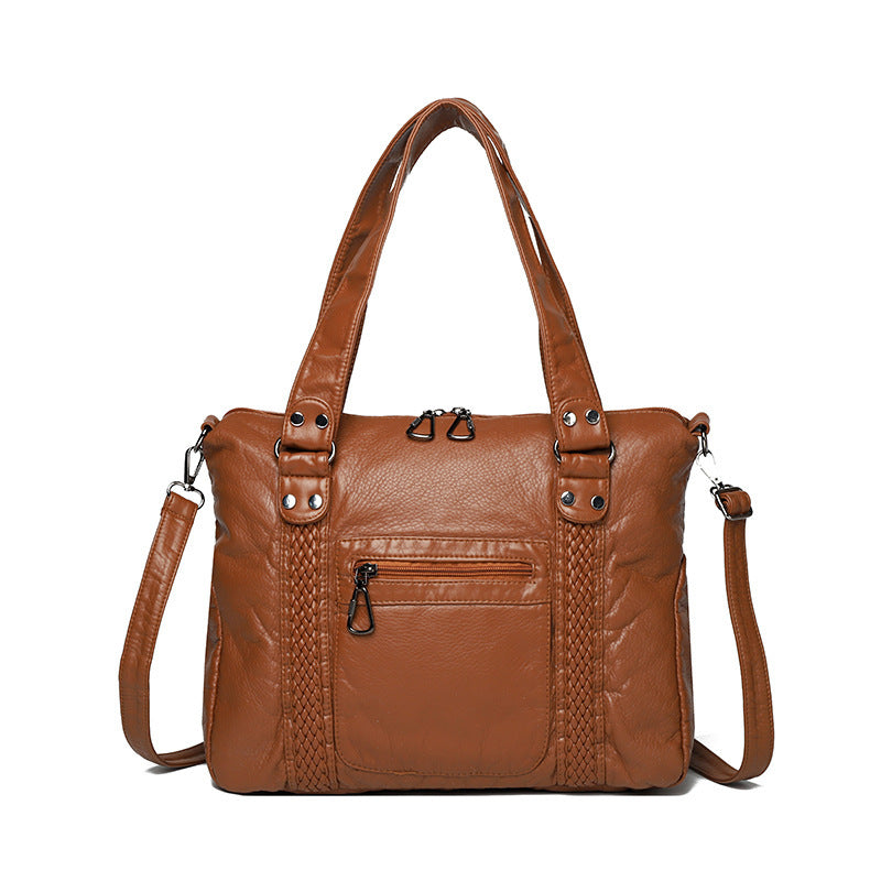 Sac Messager Rétro Femme Bandoulière Style Moto en PU