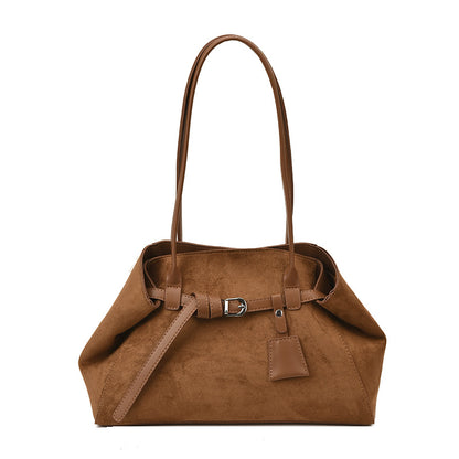 Bea Suède tote daim noir mat