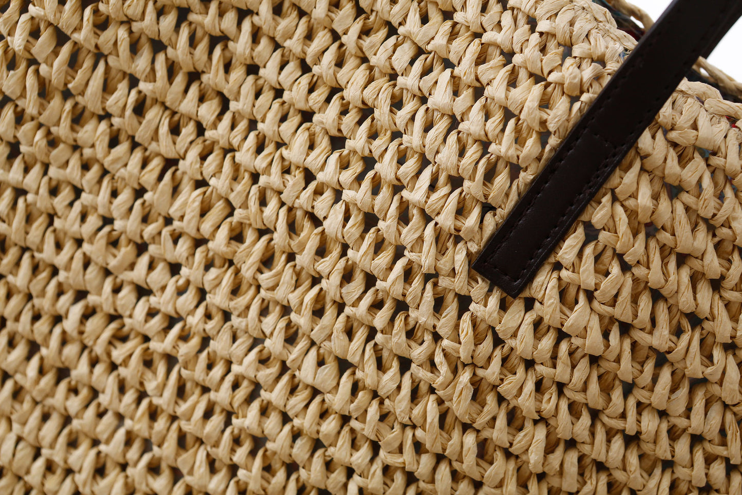 Sac paille marron clair