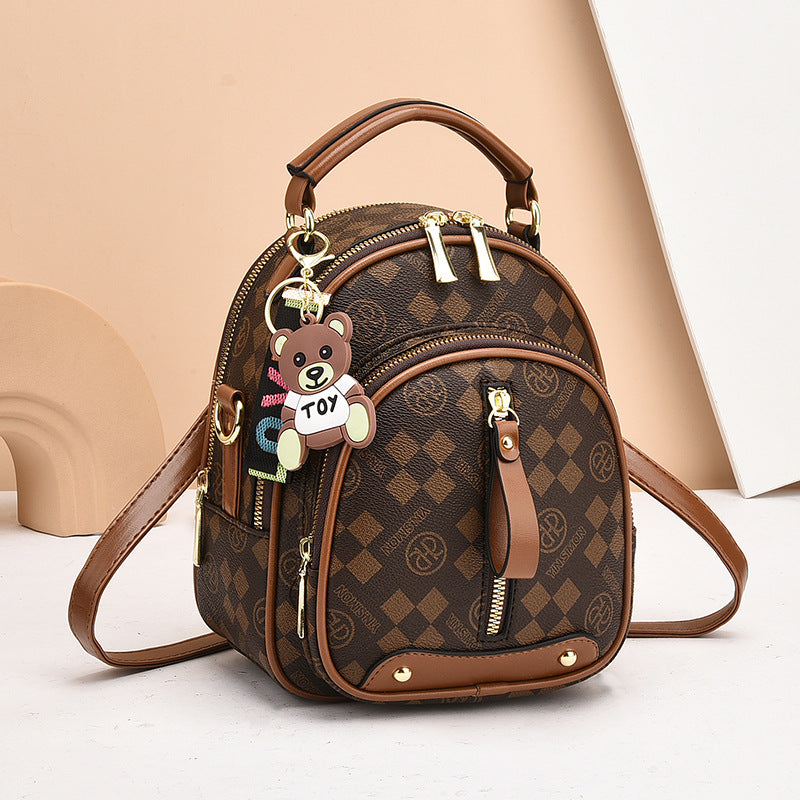 Sac dos femme café carré