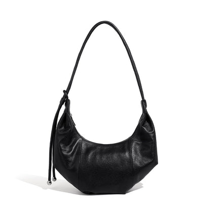 Sac croissant cuir vachette vue profil