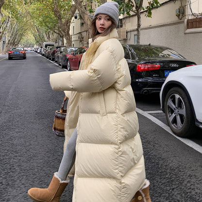 Veste d'hiver en duvet en coton mi-longueur manteau de pain épais assorti pour femmes - Vogalia