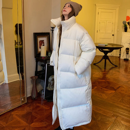 Veste d'hiver en duvet en coton mi-longueur manteau de pain épais assorti pour femmes - Vogalia