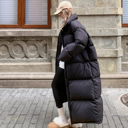 Veste d'hiver en duvet en coton mi-longueur manteau de pain épais assorti pour femmes - Vogalia