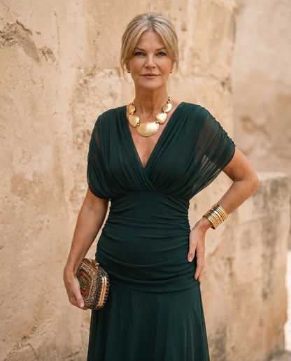 Robe Irina Longue Élégante – Effet Ventre Plat