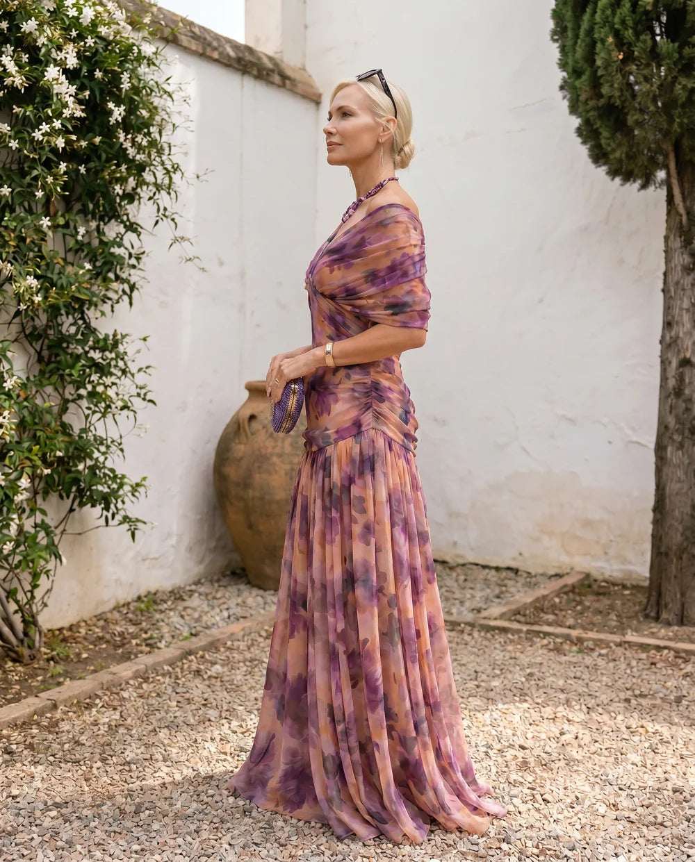 Robe Irina Longue Élégante – Effet Ventre Plat