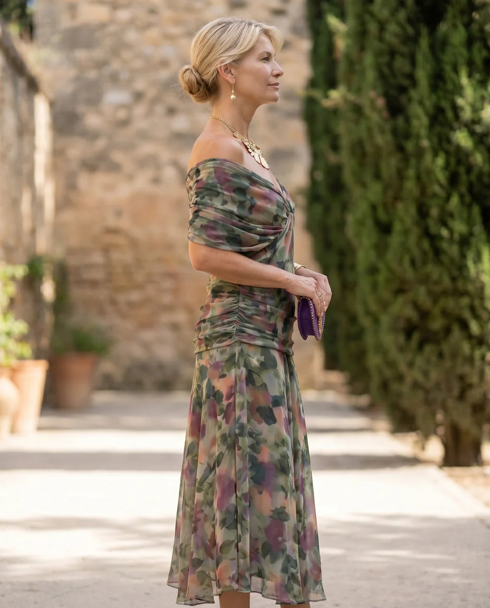 Robe Irina Longue Élégante – Effet Ventre Plat
