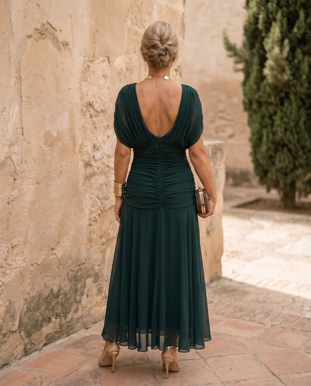 Robe Irina Longue Élégante – Effet Ventre Plat