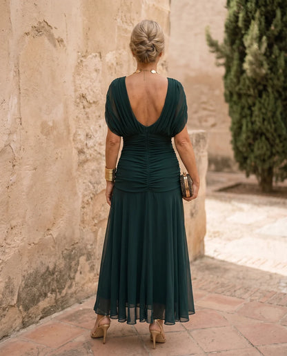Robe Irina Longue Élégante – Effet Ventre Plat