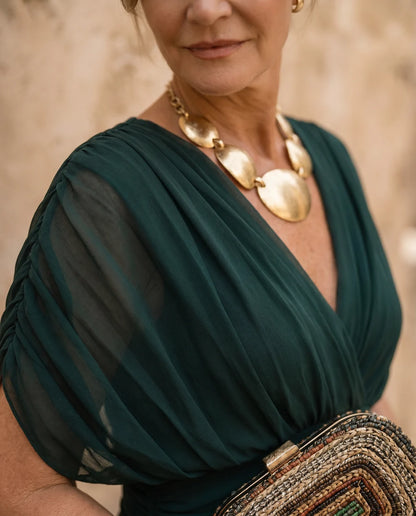 Robe Irina Longue Élégante – Effet Ventre Plat