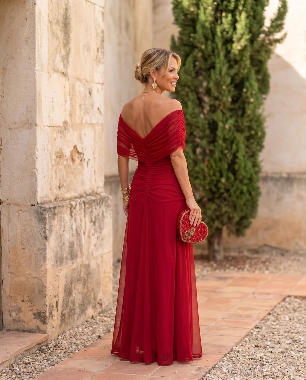 Robe Irina Longue Élégante – Effet Ventre Plat