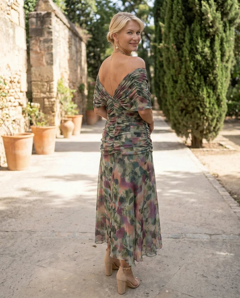 Robe Irina Longue Élégante – Effet Ventre Plat