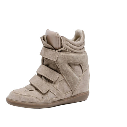 Bottines femme compensées 8cm toutes saisons été hiver printemps automne polyvalentes