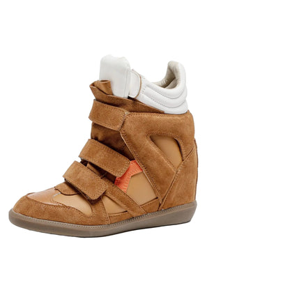 Bottines compensées 8cm femme style professionnel travail casual chic