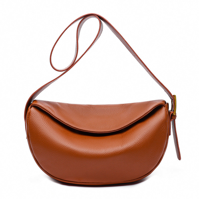 Sac bandoulière femme cuir vache véritable couche supérieure saddle bag rétro simple uni