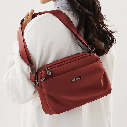 Sac crossbody multicompartiments noir