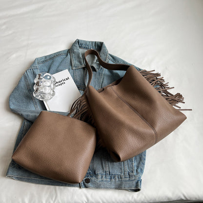 Tote bag vintage kaki