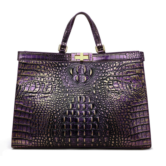 Sac main PU dégradé noir