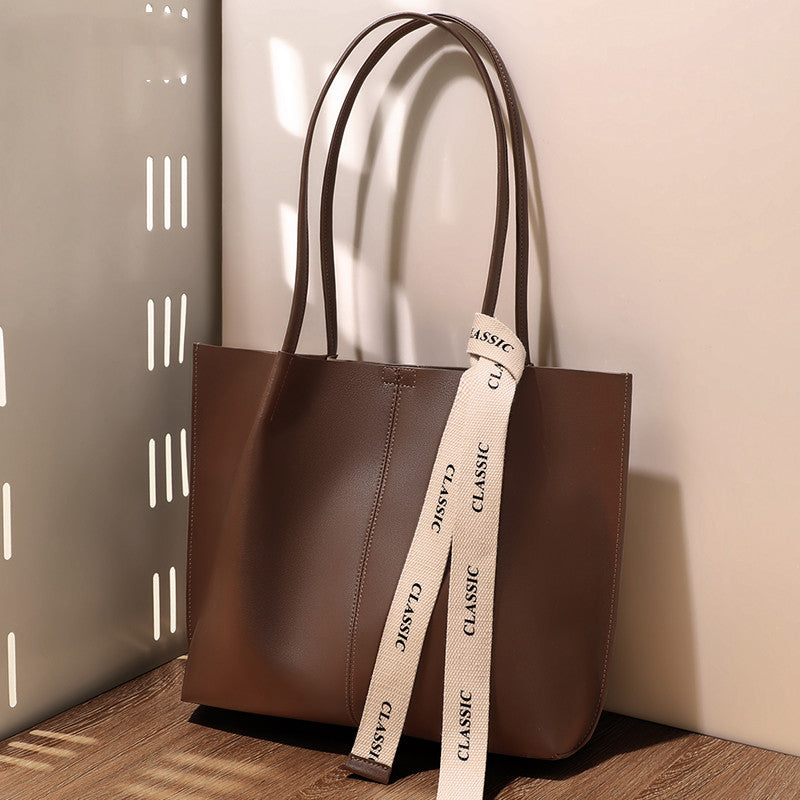 Tote cuir premium vue face