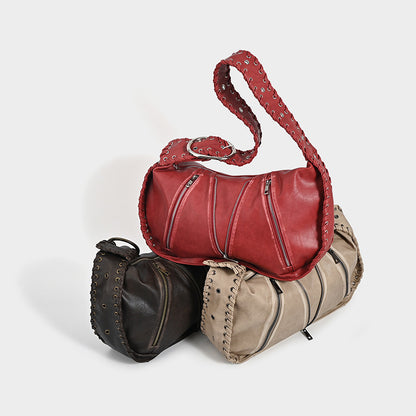 Vintage Weave New Niche Design Large Capacity Commuter