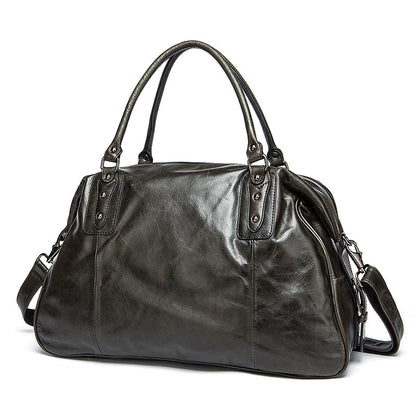 Sac voyage cuir gris