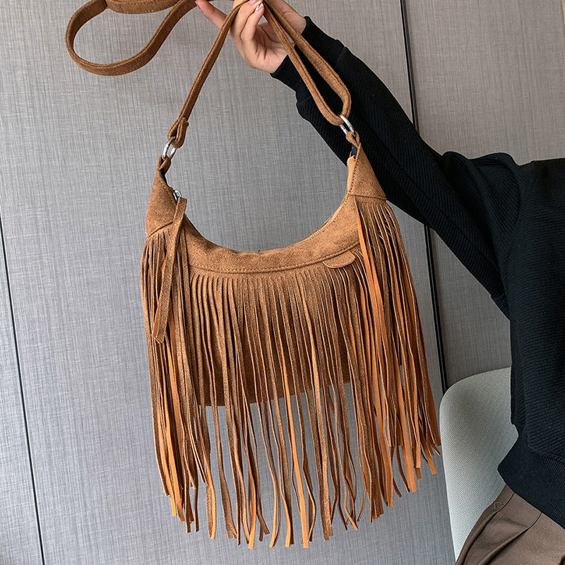 Sac Bandoulière à Franges Femme