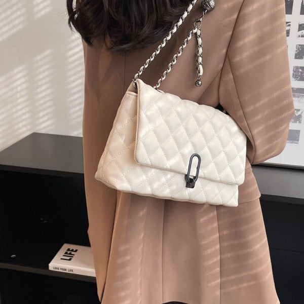Sac à main PU texturé vue profil
