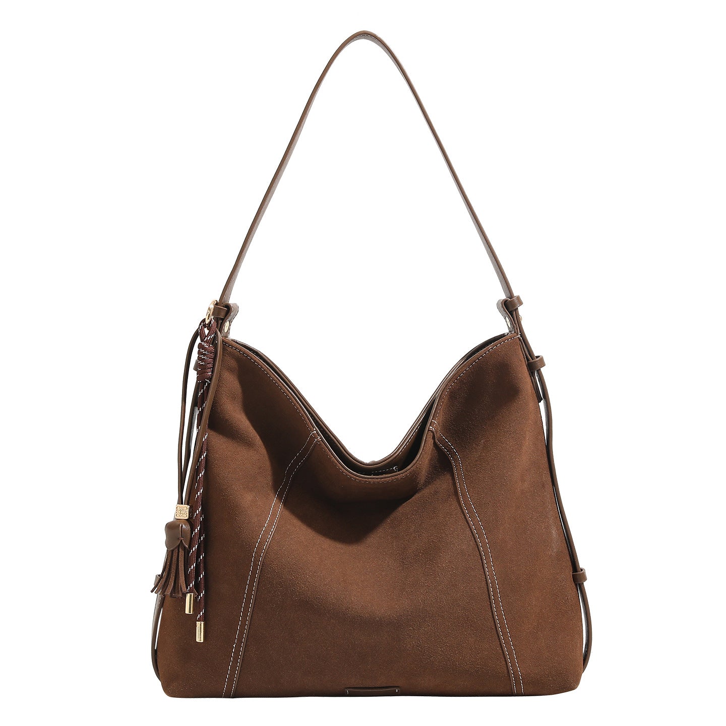 Sac commuter PU moka caramel grande capacité