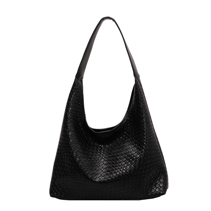 Sac rétro tressé embosse beige