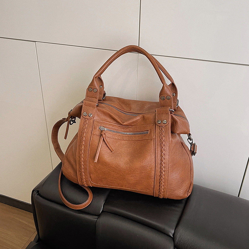 Sac crossbody marron clair