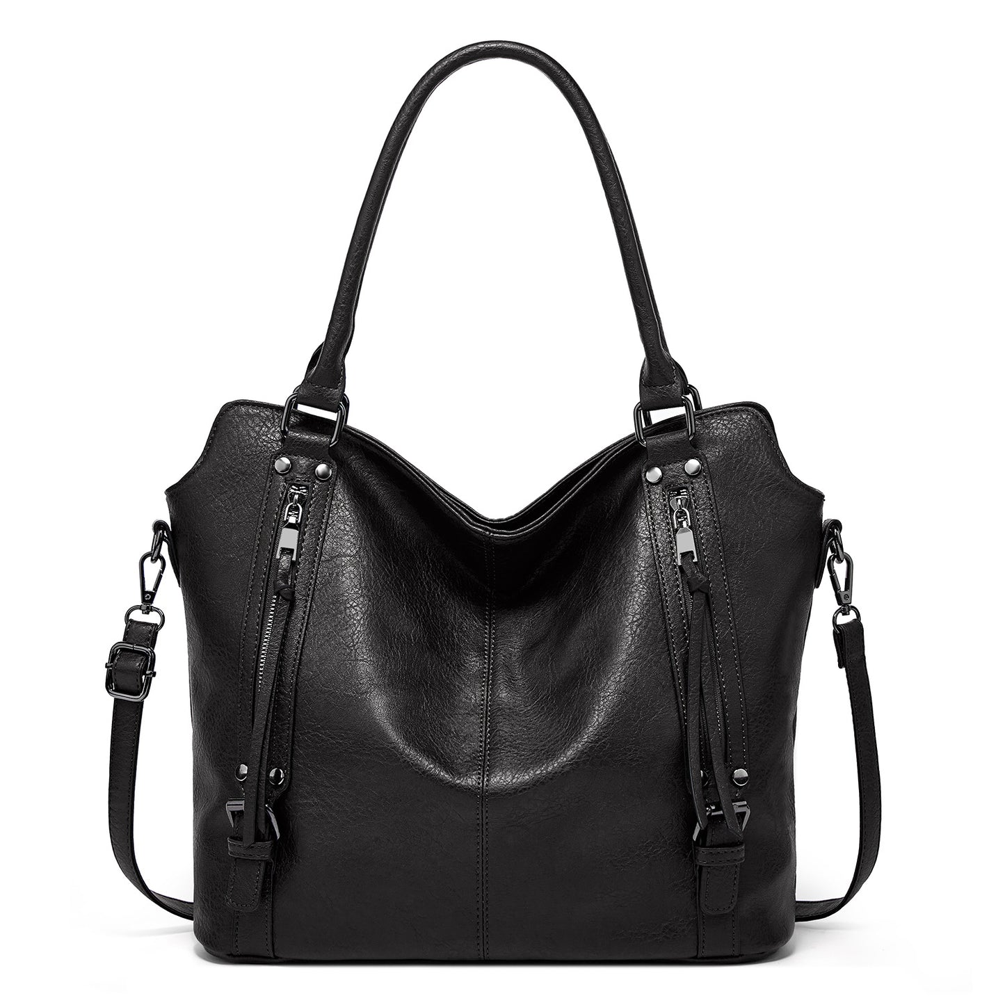 Tote double fermeture éclair vue face