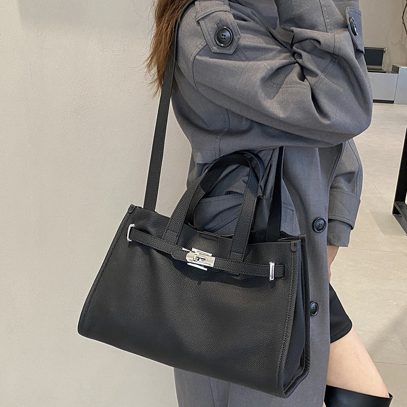 Sac bandoulière cuir vachette vue face