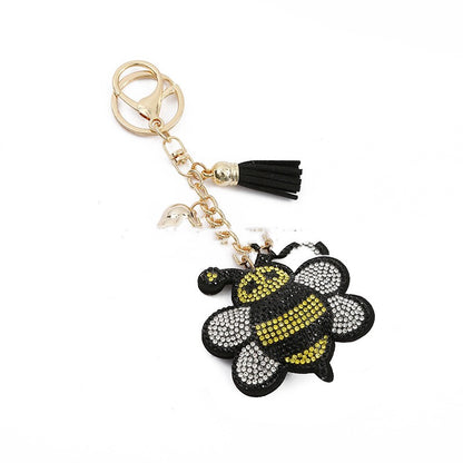 Porte-clés cristal abeille