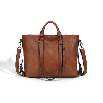 Sac Tote grande capacité en cuir souple – bandoulière simple