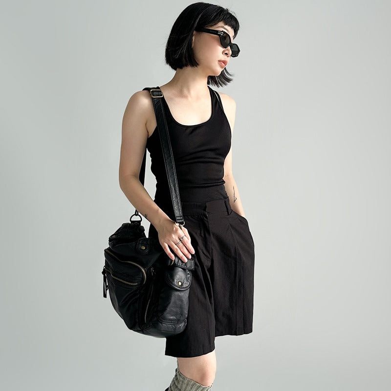 Romy messenger blanc vue face