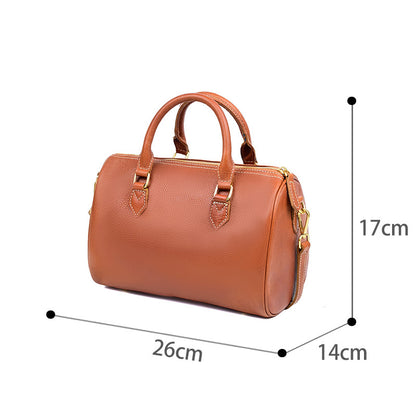 Sac cuir rétro noir classique