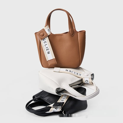 Sac Seau en Cuir Véritable – Bandoulière Ajustable, Grande Capacité