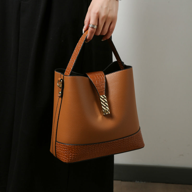 Sac seau PU rétro vue profil