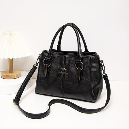 Sac crossbody cuir marron foncé