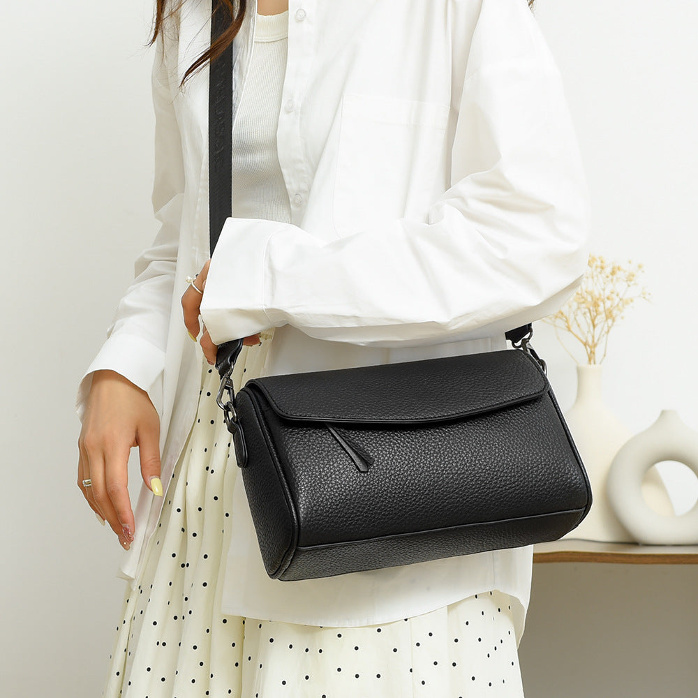 Sac Bandoulière en Cuir Véritable, Style Urbain Simple