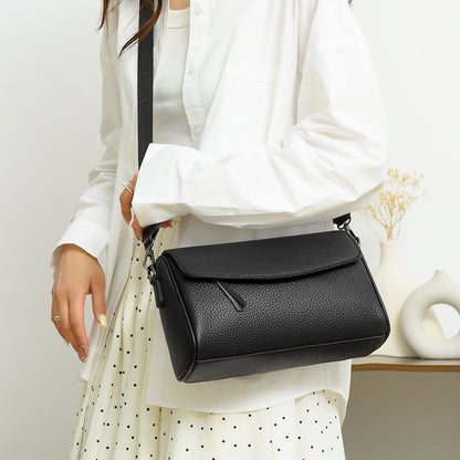 Sac Bandoulière en Cuir Véritable, Style Urbain Simple