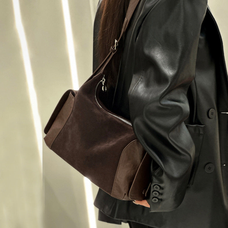 Alix boston vue face cuir mat