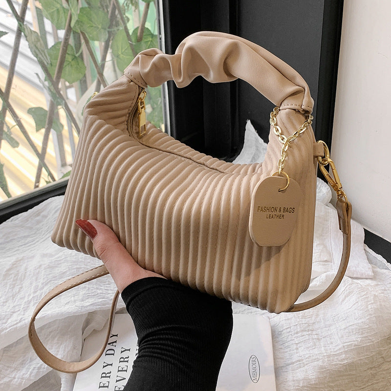 Sac à Main Femme Rayé Vertical Cuir PU