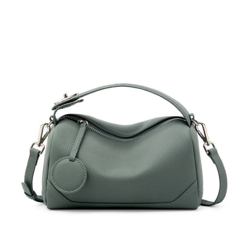 Sac crossbody cuir vachette noir souple